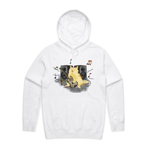 Cat Bass Player - Mens Hoodie