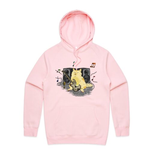 Cat Bass Player - Mens Hoodie - Image 5