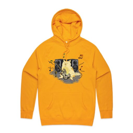 Cat Bass Player - Mens Hoodie - Image 7