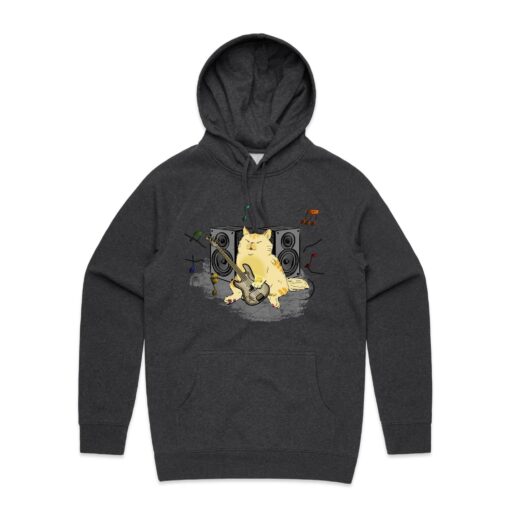 Cat Bass Player - Mens Hoodie - Image 9