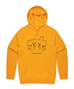 Think Positive, Maths - Mens Hoodie
