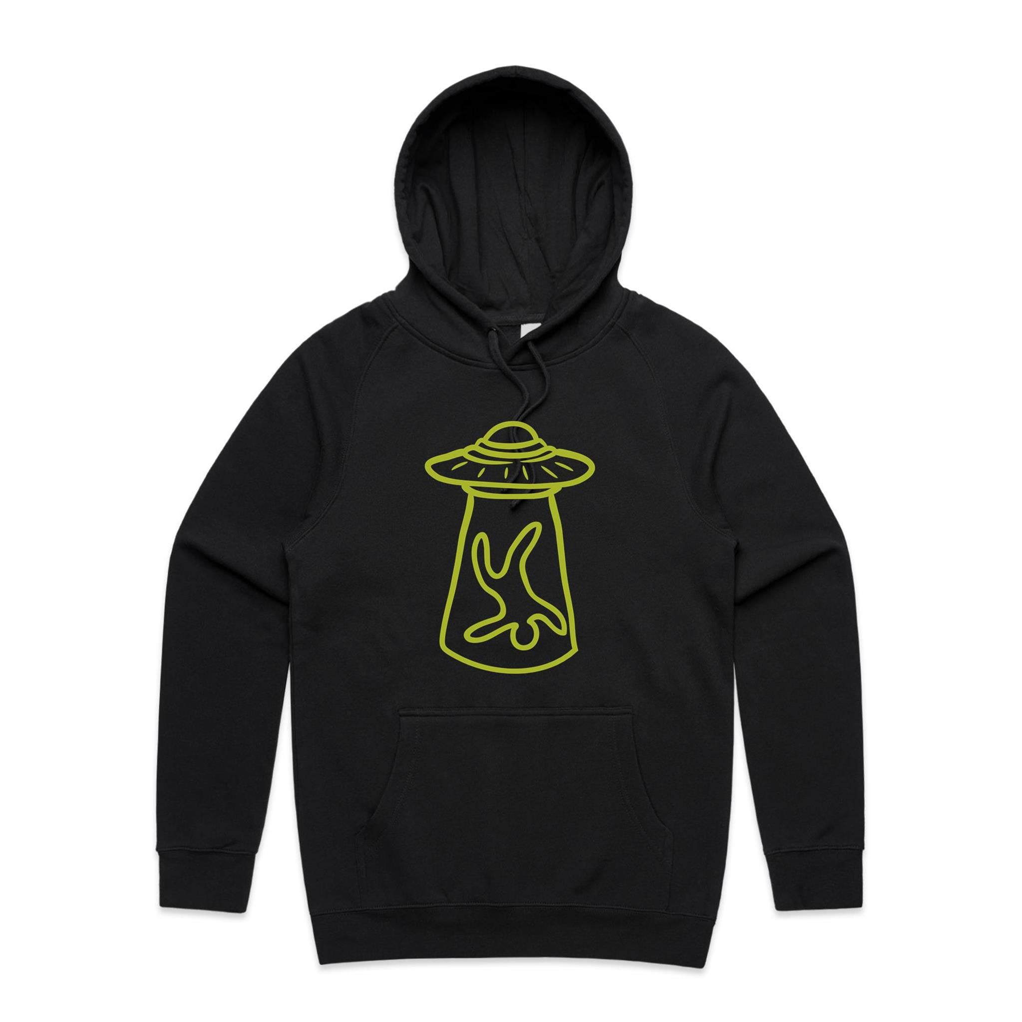 Alien Abduction, UFO - Mens Hoodie - Image 3