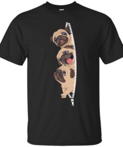 Sneaky Pug Dog Cute Animal Lovers Shirts